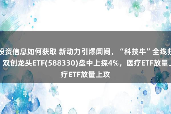 投资信息如何获取 新动力引爆阛阓，“科技牛”全线归来！双创龙