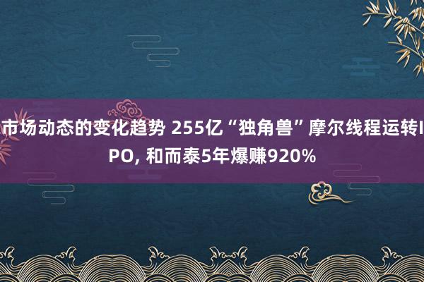 市场动态的变化趋势 255亿“独角兽”摩尔线程运转IPO, 