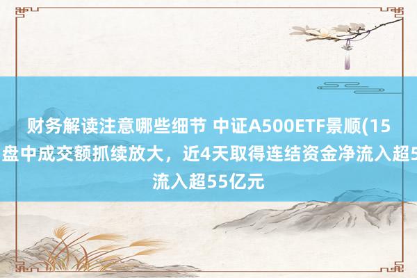 财务解读注意哪些细节 中证A500ETF景顺(159353)