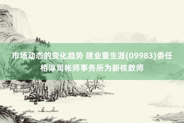 市场动态的变化趋势 建业重生涯(09983)委任栢淳司帐师事务所为新核数师