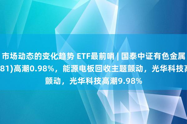 市场动态的变化趋势 ETF最前哨 | 国泰中证有色金属ETF