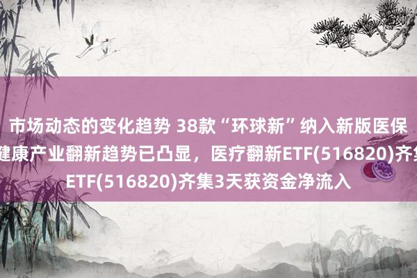 市场动态的变化趋势 38款“环球新”纳入新版医保目次，机构：医疗健康产业翻新趋势已凸显，医疗翻新ETF(516820)齐集3天获资金净流入