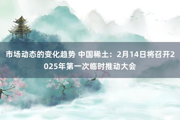 市场动态的变化趋势 中国稀土：2月14日将召开2025年第一次临时推动大会