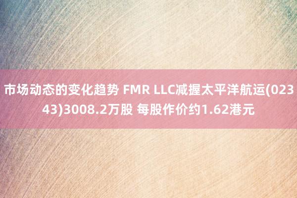 市场动态的变化趋势 FMR LLC减握太平洋航运(02343