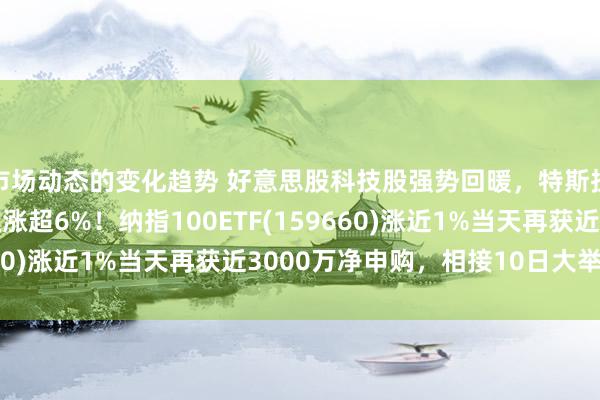 市场动态的变化趋势 好意思股科技股强势回暖，特斯拉爆涨7.6%，英伟达涨超6%！纳指100ETF(159660)涨近1%当天再获近3000万净申购，相接10日大举吸金！